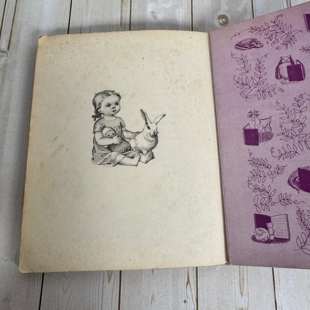 Prayers for Children Rachel Taft Dixon 1942 Little Golden Book Vintage Picture